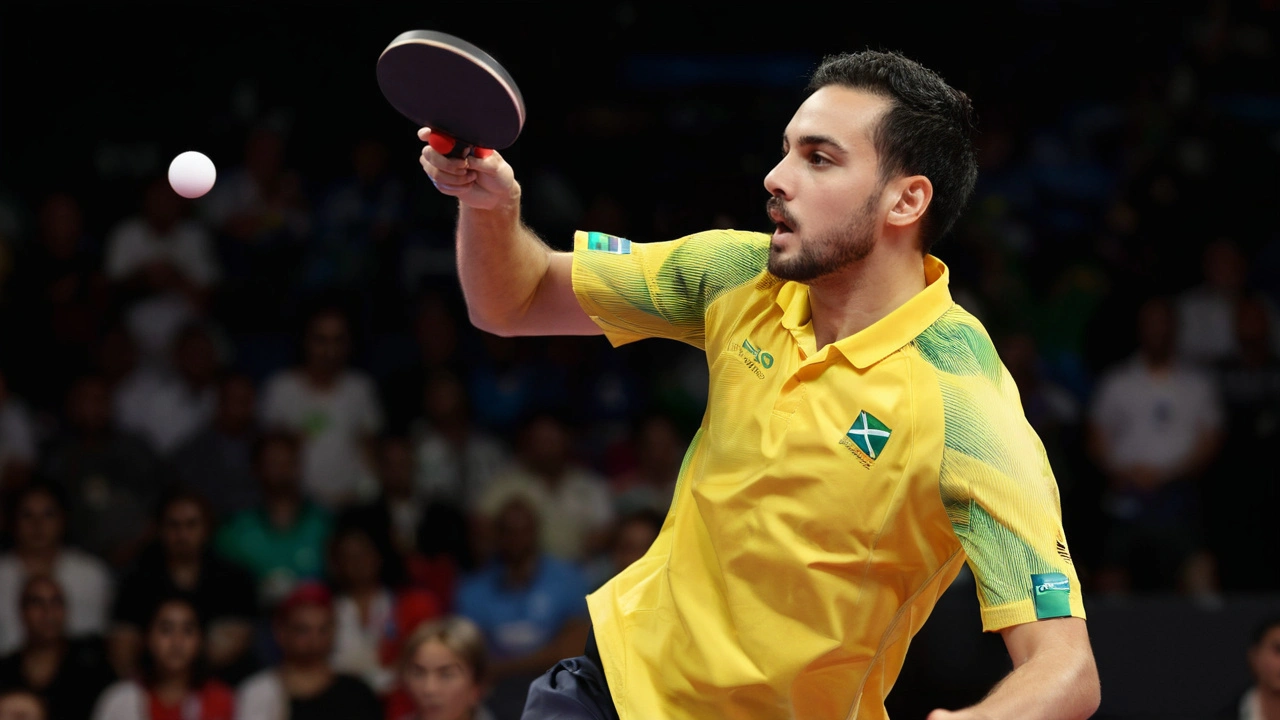 Hugo Calderano avança para as quartas de final do tênis de mesa nas Olimpíadas de Paris 2024