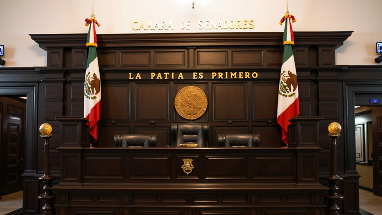 Protestos no Senado do México Contra Reforma Judicial de López Obrador